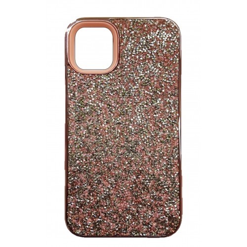 iPhone 13 Pro Glitter Bling Case Rose Gold